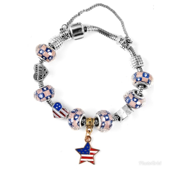 Jewelry - Chroma, Enameled Military Wife Charm Bracelet